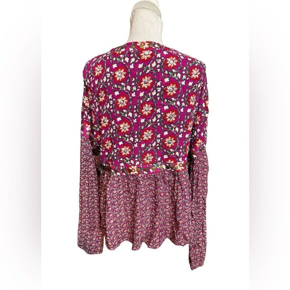 FREE PEOPLE MALIA EMBELLISHED BABYDOLL JACKET BLAZER  medium NWOT - Picture 4 of 8